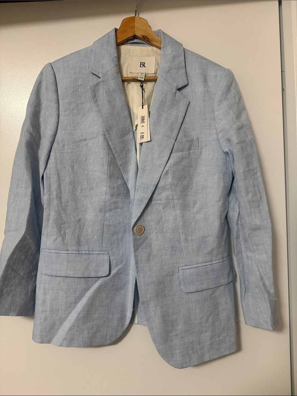 Banana Republic Light Blue Linen-Blend Men's Blazer